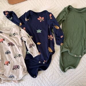 Kyte baby long sleeve onesies 0-3 month bundle of 3